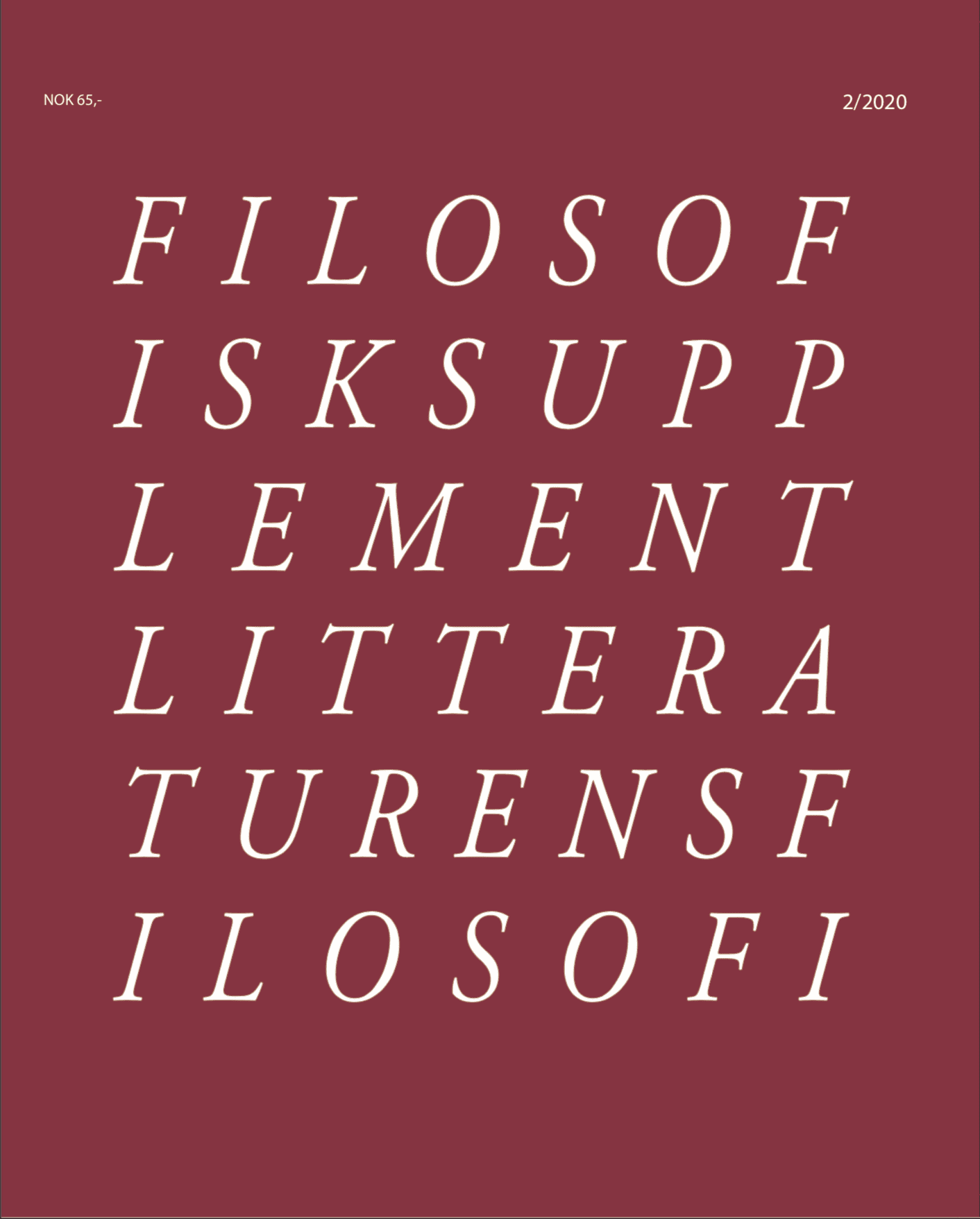 Cover Image for Ute nå: Litteraturens filosofi (#2/2020)